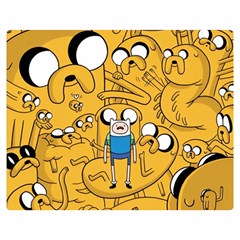 Adventure Time Finn Jake Cartoon Premium Plush Fleece Blanket (medium) by Bedest