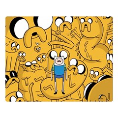 Adventure Time Finn Jake Cartoon Premium Plush Fleece Blanket (large) by Bedest