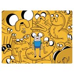 Adventure Time Finn Jake Cartoon Two Sides Premium Plush Fleece Blanket (Extra Small) 40 x30  Blanket Front