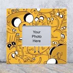 Adventure Time Finn Jake Cartoon White Wall Photo Frame 5  X 7  by Bedest