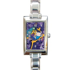 Adventure Time Finn  Jake Marceline Rectangle Italian Charm Watch by Bedest