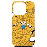 Adventure Time Finn Jake Cartoon iPhone 14 Pro Black UV Print Case Front