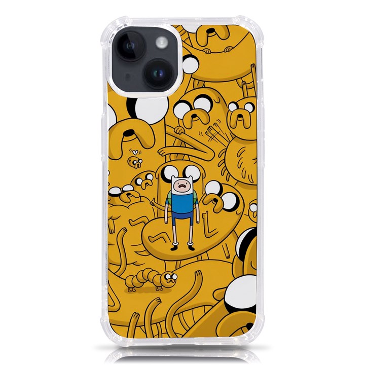 Adventure Time Finn Jake Cartoon iPhone 14 TPU UV Print Case