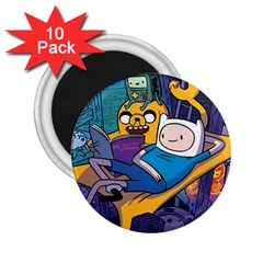 Adventure Time Finn  Jake Marceline 2 25  Magnets (10 Pack)  by Bedest