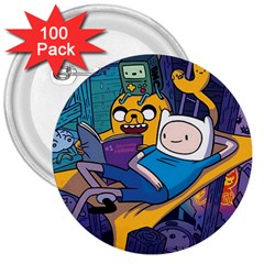 Adventure Time Finn  Jake Marceline 3  Buttons (100 Pack)  by Bedest