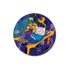 Adventure Time Finn  Jake Marceline Rubber Coaster (round) by Bedest