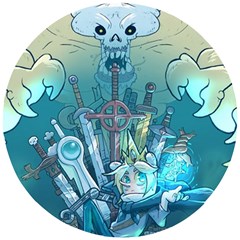 Adventure Time Lich Wooden Puzzle Round by Bedest