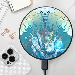 Adventure Time Lich Wireless Fast Charger(black) by Bedest