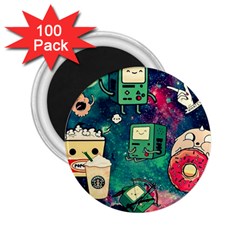 Adventure Time America Halloween 2 25  Magnets (100 Pack)  by Bedest