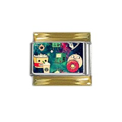 Adventure Time America Halloween Gold Trim Italian Charm (9mm) by Bedest