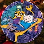 Adventure Time Finn  Jake Marceline UV Print Acrylic Ornament Round Front