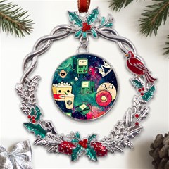 Adventure Time America Halloween Metal X mas Wreath Holly Leaf Ornament by Bedest