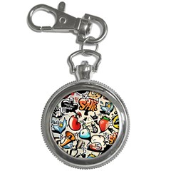 Comical Words Animals Comic Omics Crazy Graffiti Key Chain Watches by Bedest