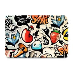 Comical Words Animals Comic Omics Crazy Graffiti Plate Mats by Bedest