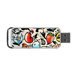 Comical Words Animals Comic Omics Crazy Graffiti Portable Usb Flash (one Side) by Bedest