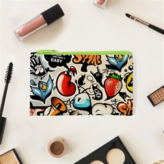 Comical Words Animals Comic Omics Crazy Graffiti Cosmetic Bag (xs) by Bedest