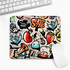 Art Book Gang Crazy Graffiti Supreme Work Large Mousepad by Bedest