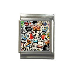 Art Book Gang Crazy Graffiti Supreme Work Italian Charm (13mm) by Bedest