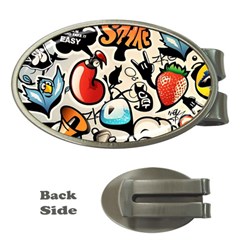 Art Book Gang Crazy Graffiti Supreme Work Money Clips (oval)  by Bedest