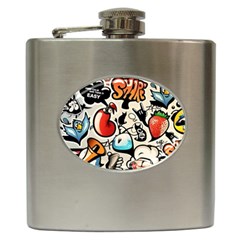 Art Book Gang Crazy Graffiti Supreme Work Hip Flask (6 Oz) by Bedest