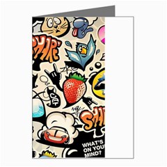 Art Book Gang Crazy Graffiti Supreme Work Greeting Card by Bedest