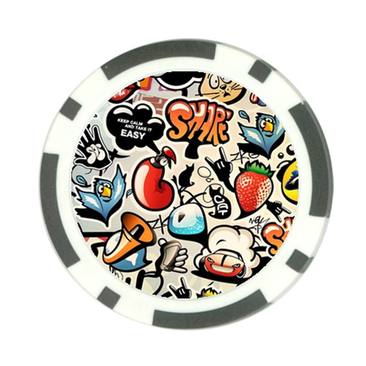 Art Book Gang Crazy Graffiti Supreme Work Poker Chip Card Guard