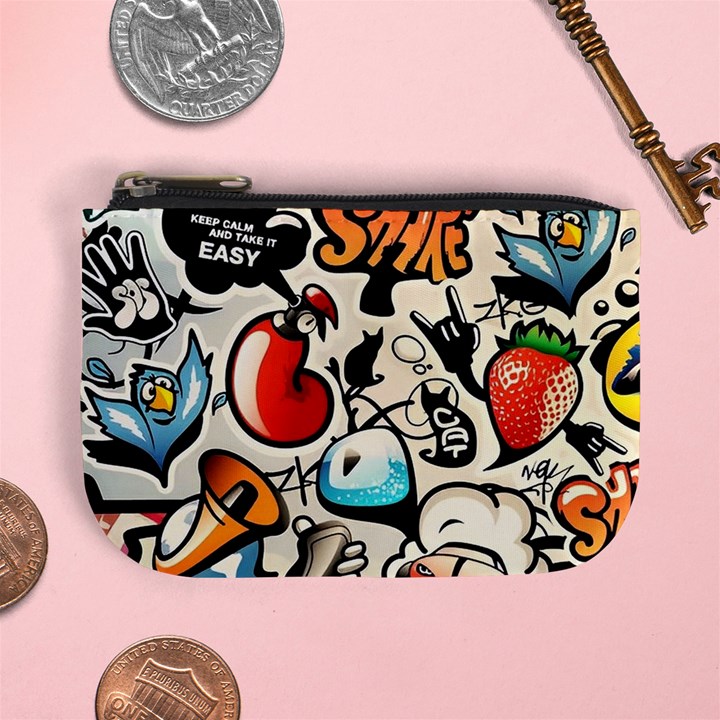 Art Book Gang Crazy Graffiti Supreme Work Mini Coin Purse