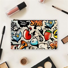 Art Book Gang Crazy Graffiti Supreme Work Cosmetic Bag (medium) by Bedest