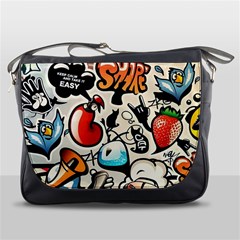 Art Book Gang Crazy Graffiti Supreme Work Messenger Bag by Bedest