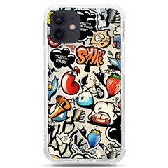 Comical Words Animals Comic Omics Crazy Graffiti Iphone 12 Mini Tpu Uv Print Case	 by Bedest