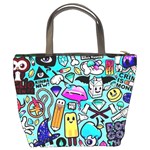 Graffiti Pop Art Crazy Retro Bucket Bag Back