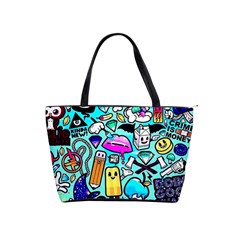 Graffiti Pop Art Crazy Retro Classic Shoulder Handbag by Bedest