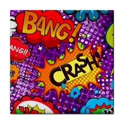 Crash Bang Adventure Time Art Boom Graffiti Tile Coaster by Bedest