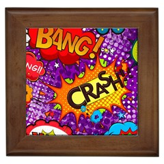 Crash Bang Adventure Time Art Boom Graffiti Framed Tile by Bedest