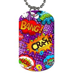 Crash Bang Adventure Time Art Boom Graffiti Dog Tag (one Side) by Bedest