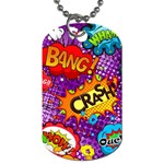 Crash Bang Adventure Time Art Boom Graffiti Dog Tag (One Side) Front