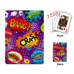 Crash Bang Adventure Time Art Boom Graffiti Playing Cards Single Design (rectangle) by Bedest