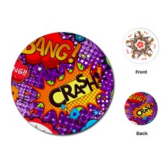 Crash Bang Adventure Time Art Boom Graffiti Playing Cards Single Design (round) by Bedest