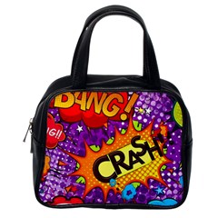 Crash Bang Adventure Time Art Boom Graffiti Classic Handbag (one Side) by Bedest