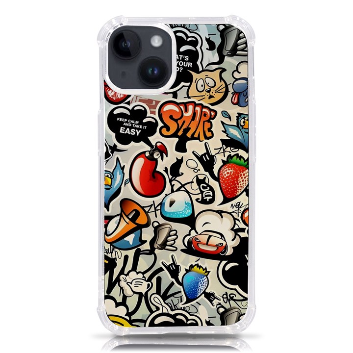 Art Book Gang Crazy Graffiti Supreme Work iPhone 14 TPU UV Print Case