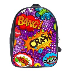 Crash Bang Adventure Time Art Boom Graffiti School Bag (large) by Bedest