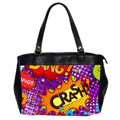 Crash Bang Adventure Time Art Boom Graffiti Oversize Office Handbag (2 Sides) by Bedest