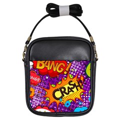 Crash Bang Adventure Time Art Boom Graffiti Girls Sling Bag by Bedest