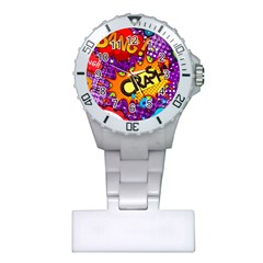 Crash Bang Adventure Time Art Boom Graffiti Plastic Nurses Watch