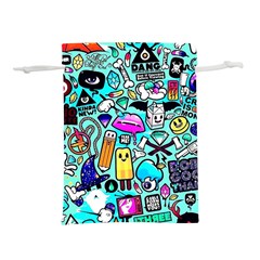 Graffiti Pop Art Crazy Retro Lightweight Drawstring Pouch (m) by Bedest