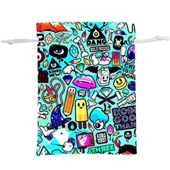 Graffiti Pop Art Crazy Retro Lightweight Drawstring Pouch (xl) by Bedest