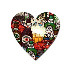 Graffiti Go Art Heart Magnet by Bedest