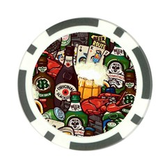 Graffiti Go Art Poker Chip Card Guard (10 Pack) by Bedest