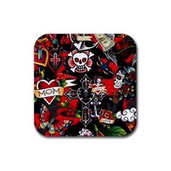 Graffiti Tatoo Skate Art Boom Rubber Coaster (square) by Bedest