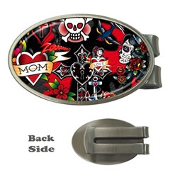 Graffiti Tatoo Skate Art Boom Money Clips (oval)  by Bedest